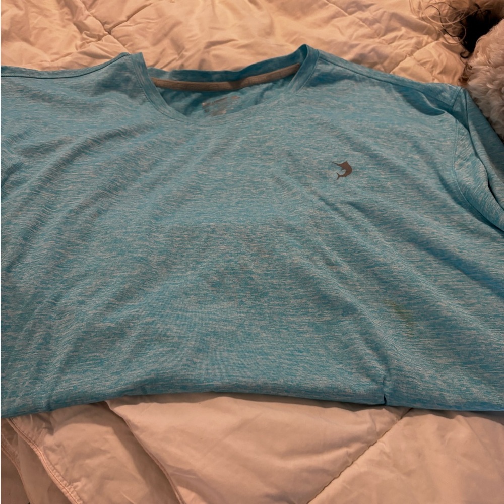 Men's Light Blue T-Shirt Reels Legand